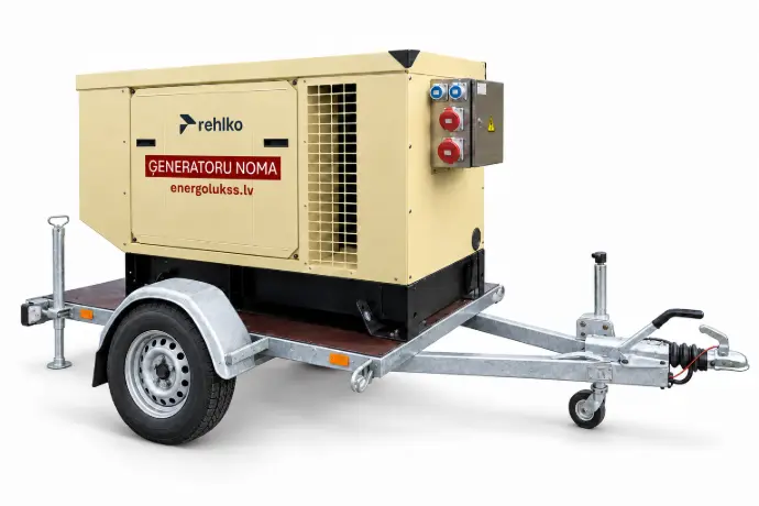 generatori nomai energolukss uz piekabes