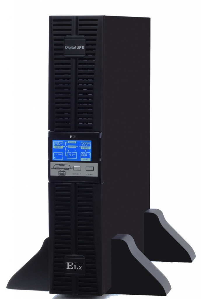 UPS iekārta ELX 1000VA/1000W, ON-LINE, TOWER/RACK, 230VAC
