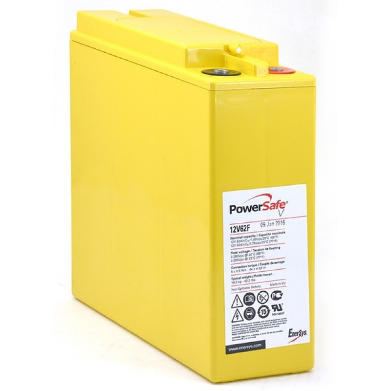 Akumulators EnerSys PowerSafe Front Terminal 12V62F, 12V 62Ah