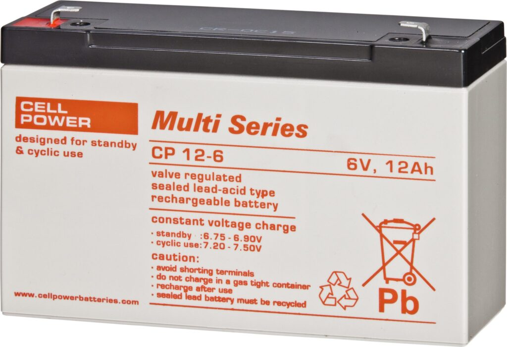 Akumulators Cellpower CP 12-6, 6V 12Ah