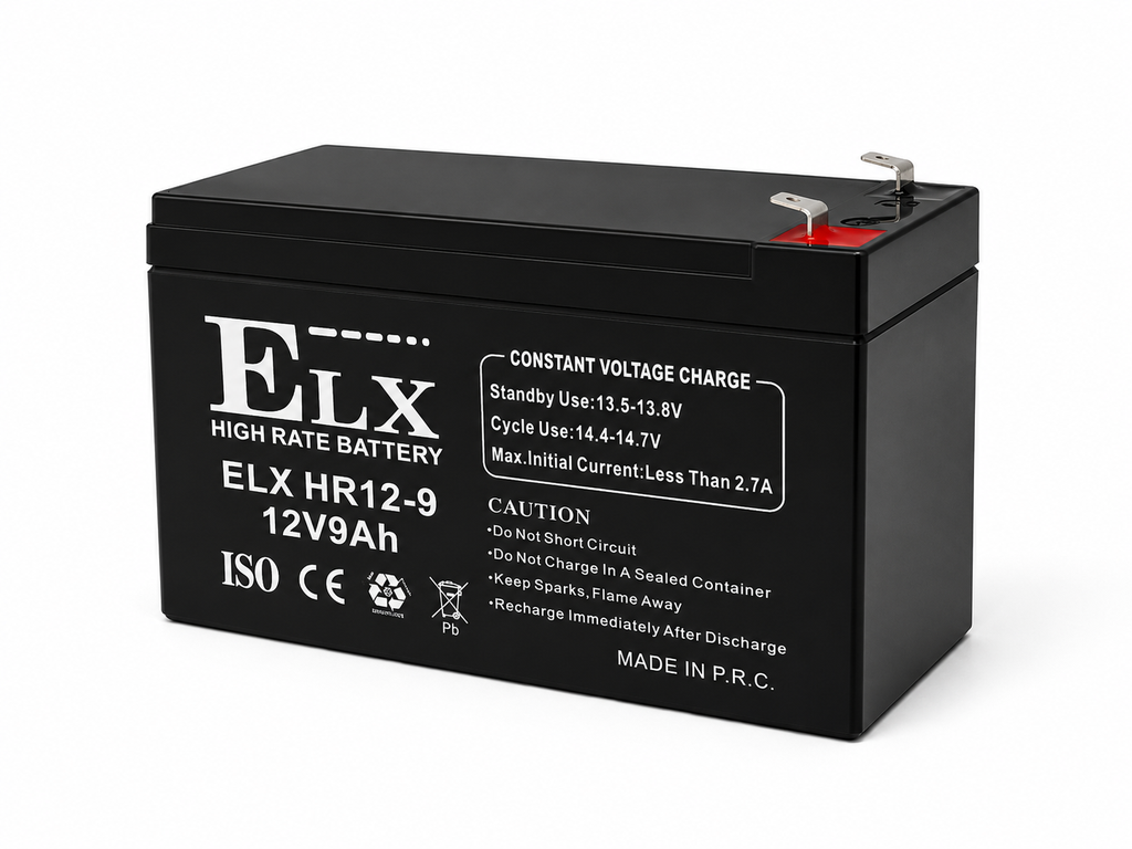 Akumulatoru baterija ELX HR12-9, 12V 9Ah