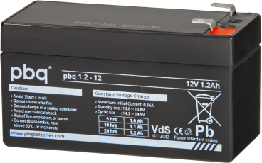 Akumulators PBQ 1.2-12, 12V 1.2Ah