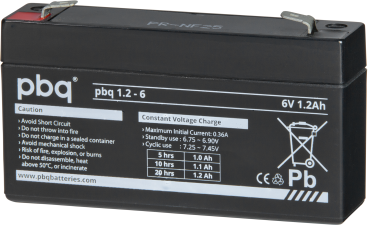 PBQ 6V 1.2Ah (PBQ 1.2-6)