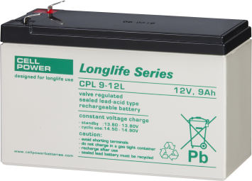 [15131019] Akumulators Cellpower CPL 9-12L, 12V 9Ah