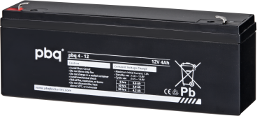 [1560004] Akumulators PBQ 4-12, 12V 4Ah