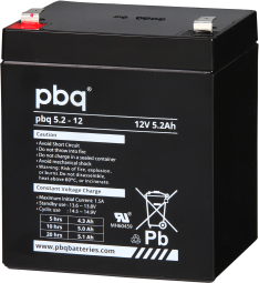 [15910052] PBQ 12V 5.2Ah (PBQ 5.2-12)